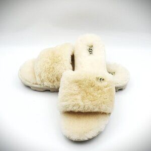 UGG AUSTRALIA Cozette Genuine Shearling Slipper in Nat Color Size 8
